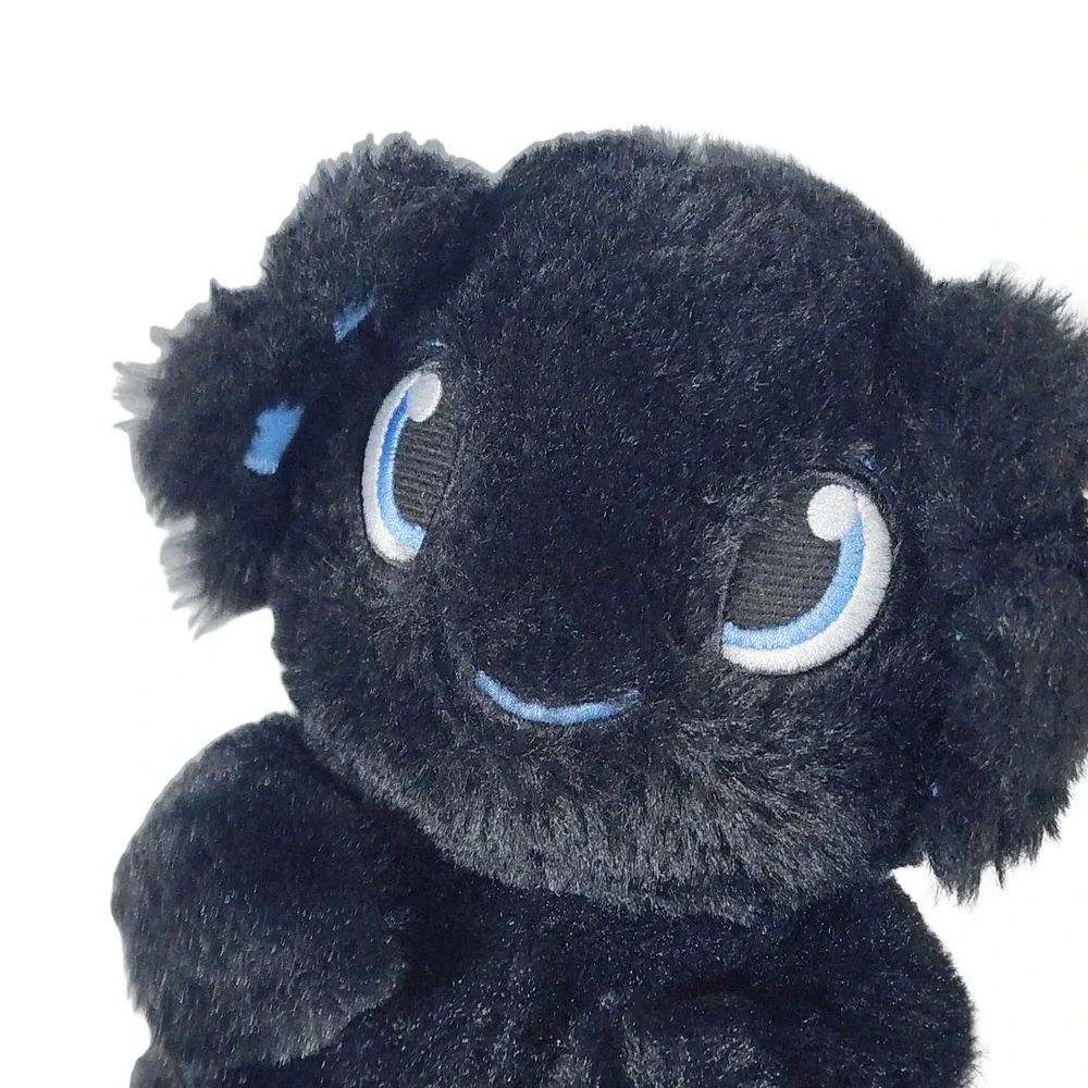 Swaddle Babies Black Axolotl Plush Toy Blue Gills Embroidered Small Keepsake 7in